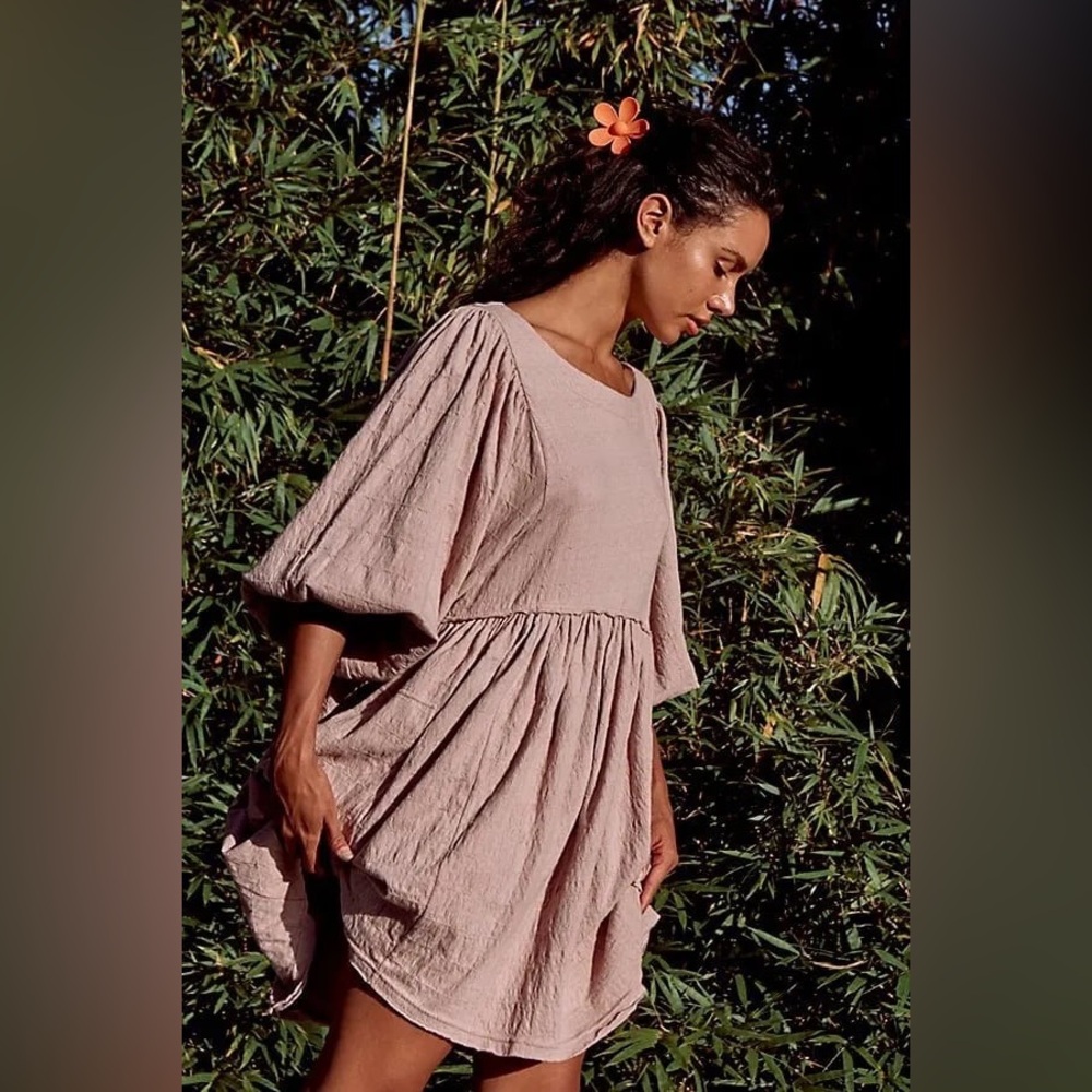 FP BEACH Get Obsessed Babydoll Mini Dress